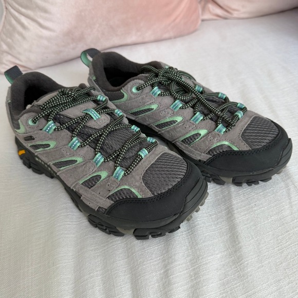 Merrell Womens Moab 2 J06028 Gray Hiking Trail Shoes Sneakers - Picture 1 of 7